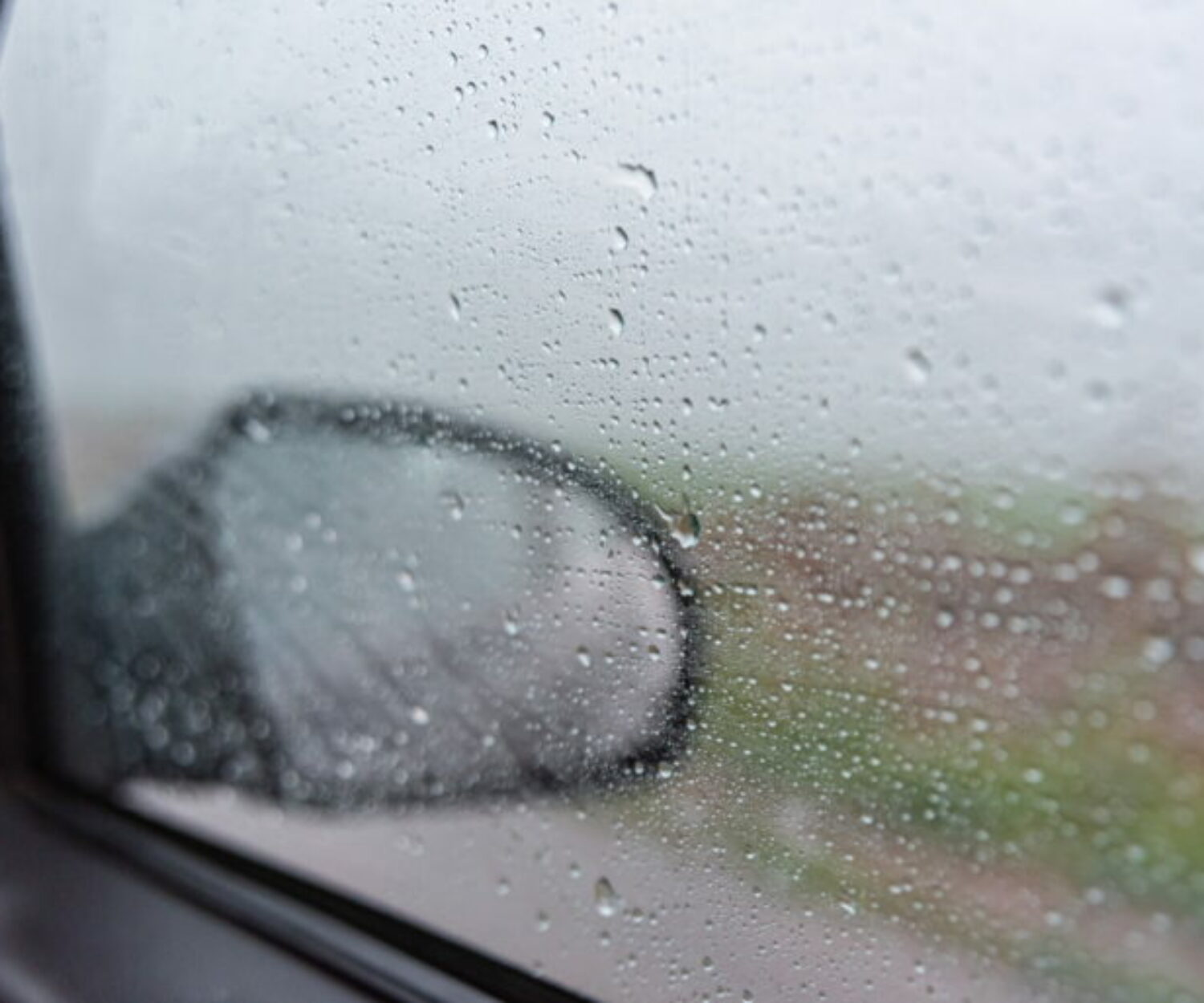 Rainy day - behind car window